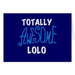 Blauw Volledig Geweldige Lolo T-shirts en geschenk