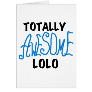 Blauw Volledig Geweldige Lolo T-shirts en geschenk