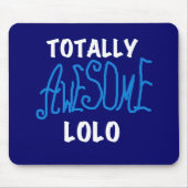 Blauw Volledig Geweldige Lolo T-shirts en geschenk Muismat (Voorkant)