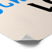 Blauw Volledig Geweldige Lolo T-shirts en geschenk Poster (Hoek)