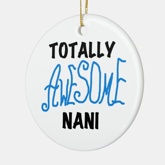 Blauw Volledig Geweldige Nani T-shirts en geschenk Keramisch Ornament (Links)