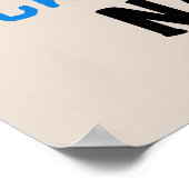 Blauw Volledig Geweldige Nani T-shirts en geschenk Poster (Hoek)