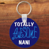 Blauw Volledig Geweldige Nani T-shirts en geschenk Sleutelhanger (Voorkant)