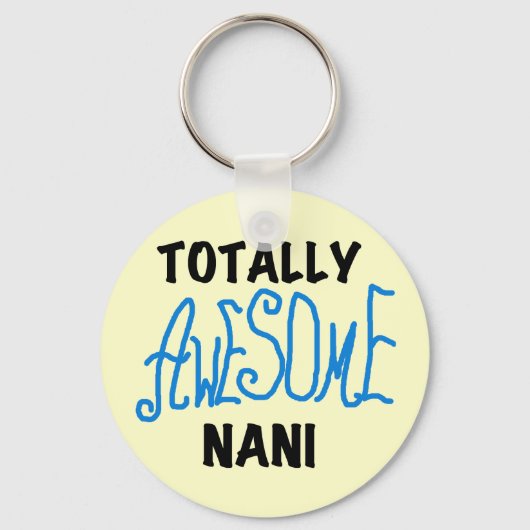 Blauw Volledig Geweldige Nani T-shirts en geschenk Sleutelhanger (Voorkant)