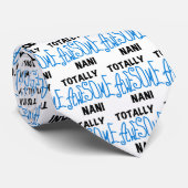 Blauw Volledig Geweldige Nani T-shirts en geschenk Stropdas (Opgerold)