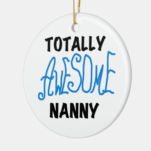Blauw volledig Geweldige nanny T-shirts en cadeaut Keramisch Ornament (Links)