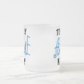 Blauw volledig Geweldige nanny T-shirts en cadeaut Matglas Koffiemok (Center)