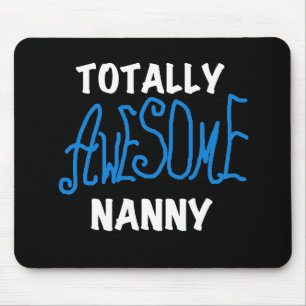 Blauw volledig Geweldige nanny T-shirts en cadeaut Muismat