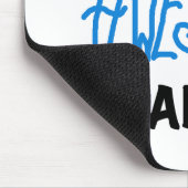 Blauw volledig Geweldige nanny T-shirts en cadeaut Muismat (Hoek)