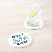 Blauw volledig Geweldige nanny T-shirts en cadeaut Zandsteen Onderzetter (Zijkant)