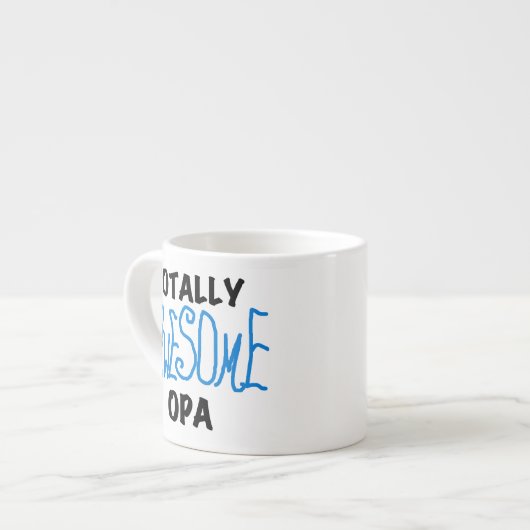 Blauw volledig Geweldige Opa T-shirts en cadeautje Espresso Kop (Links)