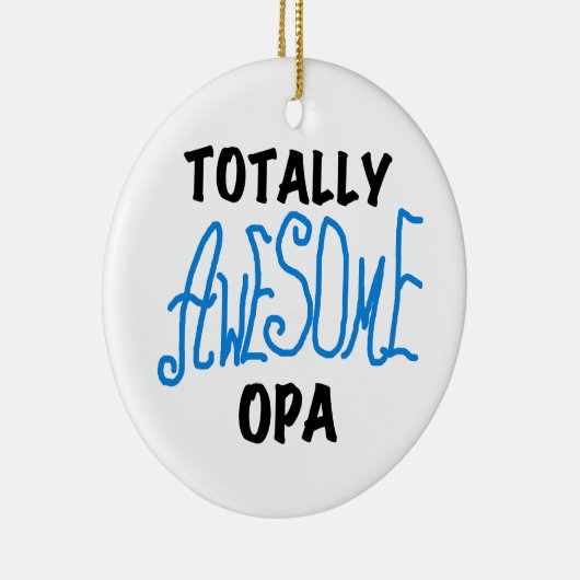 Blauw Volledig Geweldige Opa T-shirts en geschenke Keramisch Ornament (Rechts)