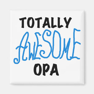 Blauw Volledig Geweldige Opa T-shirts en geschenke Magneet