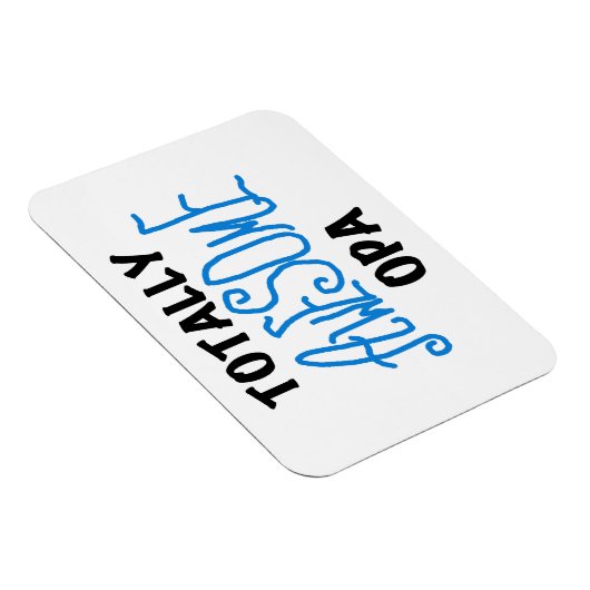 Blauw Volledig Geweldige Opa T-shirts en geschenke Magneet (Rechterzijde)