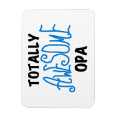 Blauw Volledig Geweldige Opa T-shirts en geschenke Magneet (Verticaal)