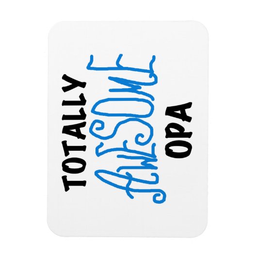 Blauw Volledig Geweldige Opa T-shirts en geschenke Magneet (Verticaal)