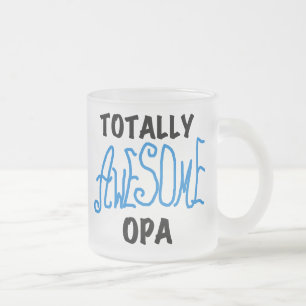 Blauw Volledig Geweldige Opa T-shirts en geschenke Matglas Koffiemok