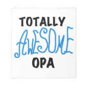 Blauw Volledig Geweldige Opa T-shirts en geschenke Notitieblok (Voorkant)