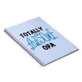 Blauw Volledig Geweldige Opa T-shirts en geschenke Notitieboek (Rechterzijde)