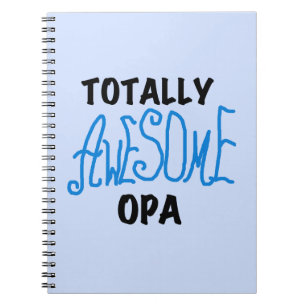 Blauw Volledig Geweldige Opa T-shirts en geschenke Notitieboek