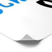 Blauw Volledig Geweldige Opa T-shirts en geschenke Poster (Hoek)