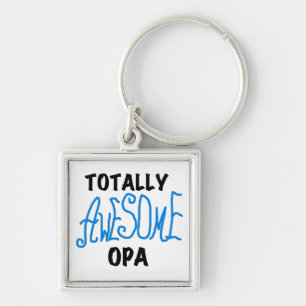 Blauw Volledig Geweldige Opa T-shirts en geschenke Sleutelhanger