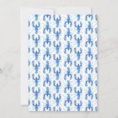 Blauw vond ze haar kreeft Vrijgezellenfeest Kaart (Achterkant)