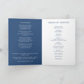 Blauw voor eeuwig in ons hart babyjongen begrafeni programma (Binnen)