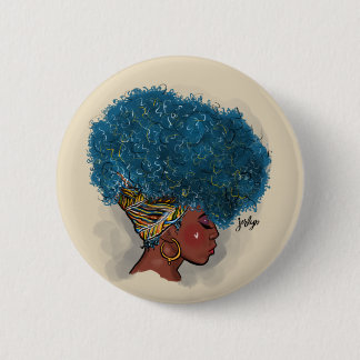 Blauw voor knoppen ronde button 5,7 cm