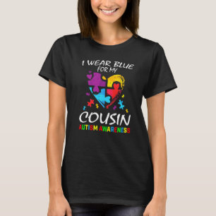 Blauw Voor Mijn Neef Autisme Bewustzijn Familie Ki T-shirt