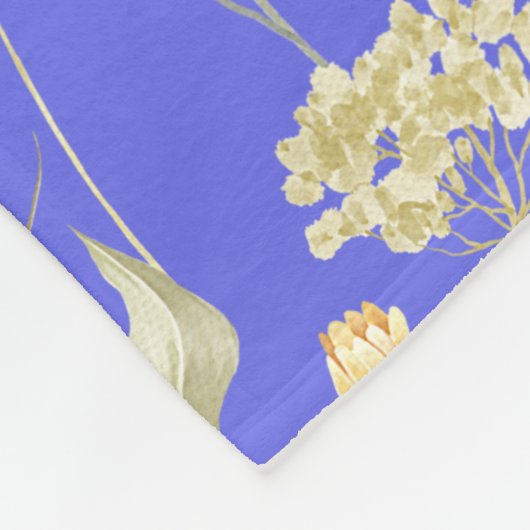 Blauw voor weidehuisland fleece deken (Hoek)