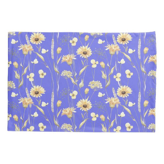 Blauw voor weidehuisland kussensloop (Achterkant)