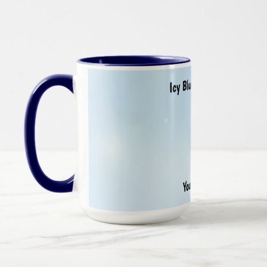 Blauw Vorst Glans Design Mok (Links)