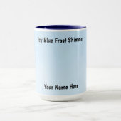 Blauw Vorst Glans Design Mok (Midden)