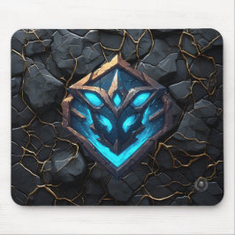 Blauw Vorst Rune Embleem Muismat