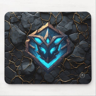 Blauw Vorst Rune Embleem Muismat
