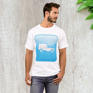 Blauw vrachtwagen pictogram Logistiek Verzending T-shirt