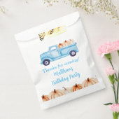 Blauw  Vrachtwagen Pompoen Verjaardagsfeest Bedankzakje (Gezegeld)