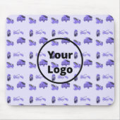 Blauw vrachtwagenpatroon muismat (Voorkant)