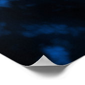 Blauw vredesbord poster (Hoek)