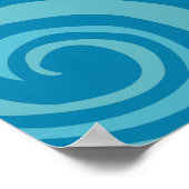 Blauw vredesgebarentontwerp poster (Hoek)