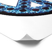 blauw vredesposter poster (Hoek)