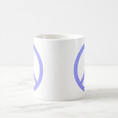 Blauw Vredessymbool Koffiemok (Center)