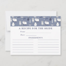 Blauw Vrijgezellenfeest De Kaart die het Keukenafv