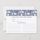 Blauw Vrijgezellenfeest De Kaart die het Keukenafv (Voorkant)