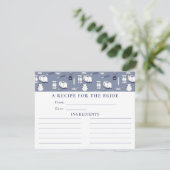 Blauw Vrijgezellenfeest De Kaart die het Keukenafv (Staand voorkant)