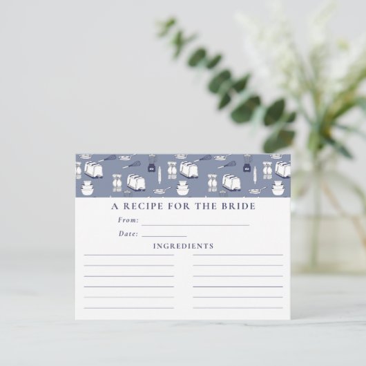 Blauw Vrijgezellenfeest De Kaart die het Keukenafv (Staand voorkant)