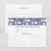 Blauw Vrijgezellenfeest De Kaart die het Keukenafv (Voorkant / Achterkant)