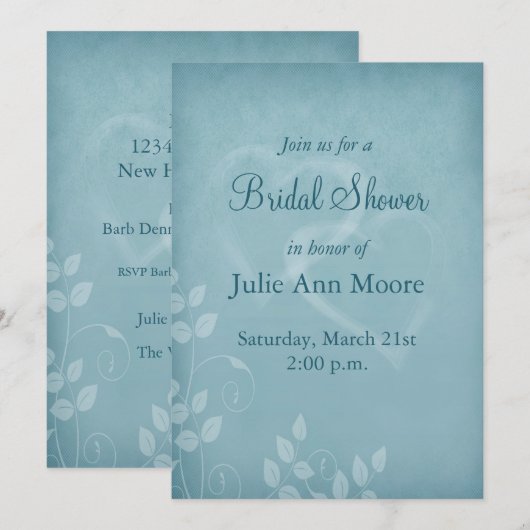 Blauw  Vrijgezellenfeest Kaart (Voorkant / Achterkant)