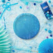 Blauw Vrijgezellenfeest van de IJswinter, bevroren Papieren Bordje (Feest)